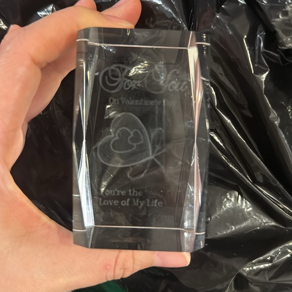 For you on valentine’s day, you’re the love of my life glass 3D - Picture 3 of 3